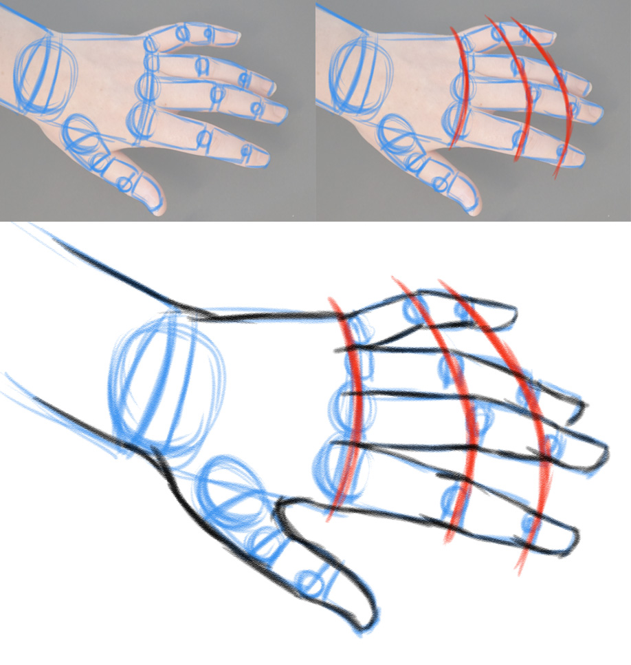 Hände zeichnen - Grundformen erkennen