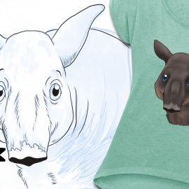 Skizzen und Design eines Tapir