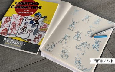 Feature Bild: Skizzenbuch mit Fachbuch