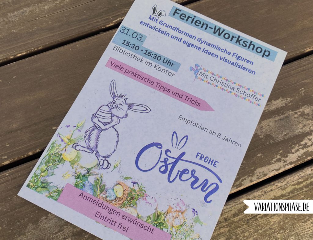 Flyer für den Zeichenworkshop