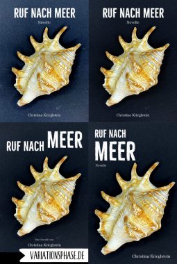 4 Varianten mit unterschiedlichen Textanordnungen