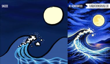 Von einer einfachen Skizze zur KI Version im PopArt Style